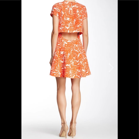 Joie Eley Floral Twofer Open Back Dress, M - Picture 2 of 6